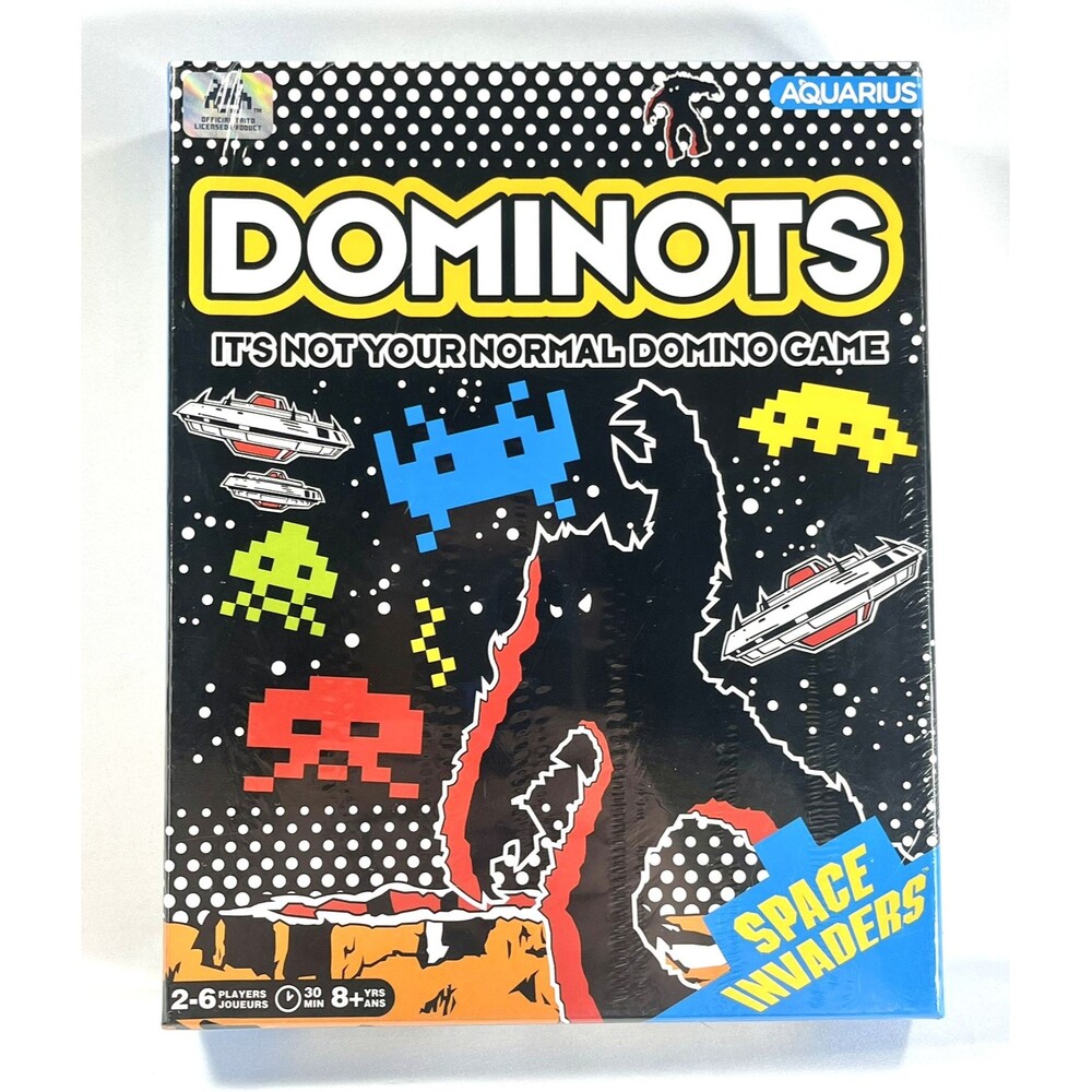 Dominots Space Invaders Glow in the Dark Domino Game 2023 New Factory Sealed